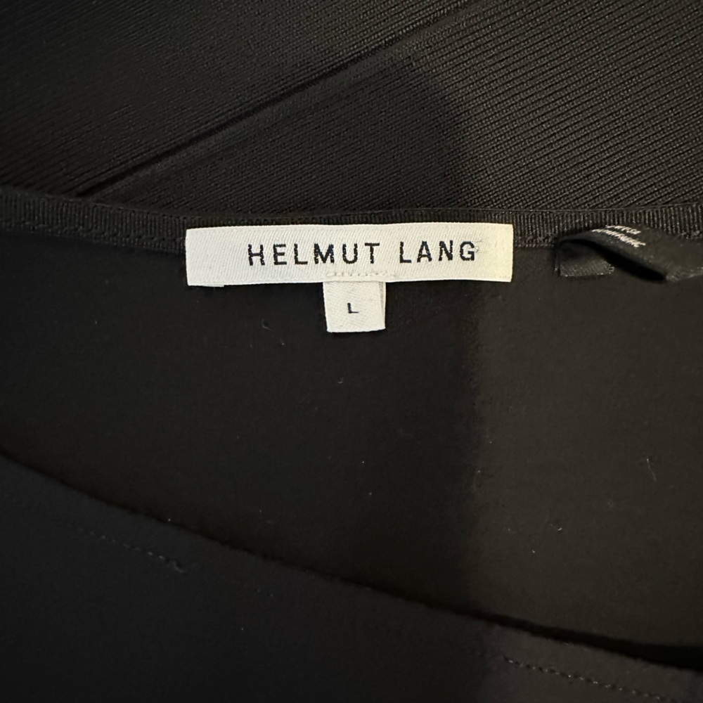 Helmut Lang Elegant Black sleeveless bodysuit